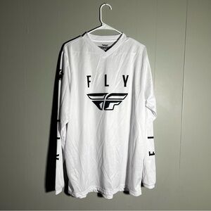 Fly Racing Universal White Long Sleeve Motocross Jersey Men’s XL